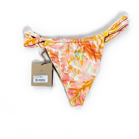 🌻NEW w.tags REVOLVE Stone Fox Swim Bijou Hot Tropics Cheeky Bikini Bottoms XL - Picture 2 of 11